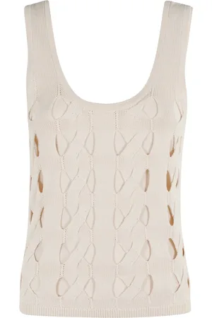 Pinko Top, Dame, , S, Flettet Top med Udhulninger