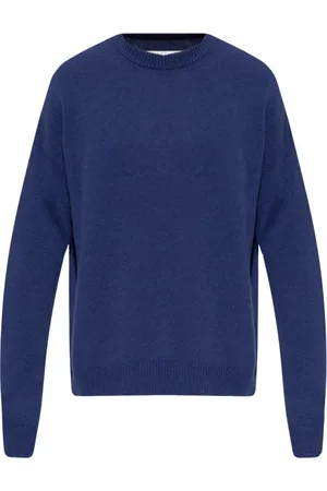 Jil Sander Strik, Herre, Blå, L, Cashmere, Cashmere Sweater