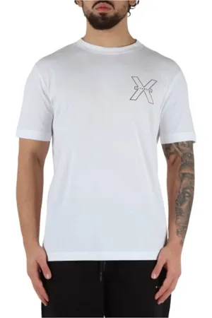 John Richmond Top, Herre, Hvid, L, Bomuld, Pablo T-Shirt med præget logo