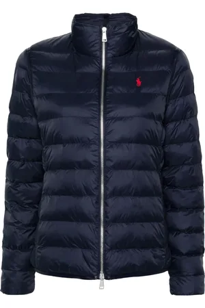 Ralph Lauren Jakke, Dame, Blå, S, Uld, Isoleret Casual Jakke