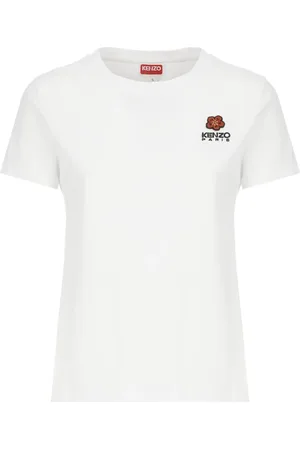 Kenzo Top, Dame, Hvid, M, Bomuld, Boke Flower T-shirt