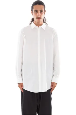 Y-3 Skjorte, Herre, Hvid, S, Bomuld, Graphic Relaxed Shirt