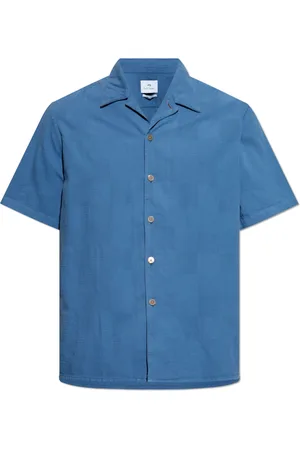 Paul Smith Skjorte, Herre, Blå, 2XL, Bomuld, Cotton Kortærmet Skjorte