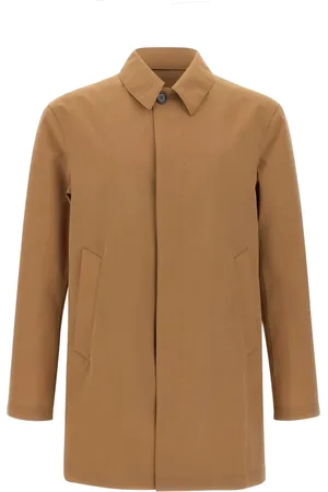 Peuterey Frakke, Herre, Brun, L, Uld, Brun Parka Jakke Vandafvisende