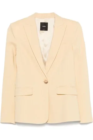 Pinko Jakke, Dame, , L, Linned, Gul Linned Blazer