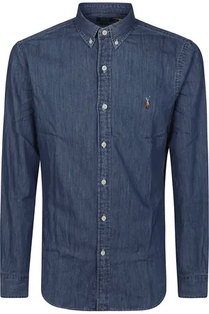 Ralph Lauren Skjorte, Herre, Blå, S, Denim, Denimskjorte