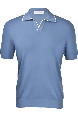 Gran Sasso Top, Herre, Blå, L, Chicco di Riso Tennis Polo Shirt