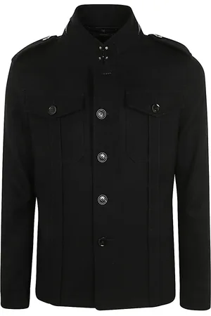 Tom Ford Jakke, Herre, Sort, M, Uld, Sort Uld Yder Skjorte