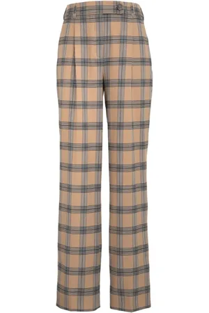 ZIMMERMANN Bukser, Dame, Brun, XS, Læder, Wide Benklæder