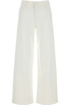 Mother Bukser, Dame, Hvid, W30, Denim, Hvid Wide-Leg Denim Jeans
