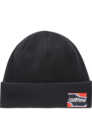 HUGO BOSS Tilbehør, Herre, Sort, ONE SIZE, Bomuld, Xertere Beanie