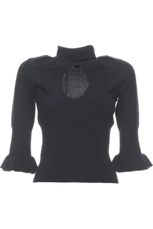 Pinko Strik, Dame, Sort, XS, Tyl, Sort rullekrave