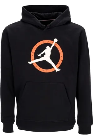 Jordan Sweathshirts & Hoodies, Herre, Sort, XL, Bomuld, Sort Graphic Fleece Hættetrøje Lange Ærmer