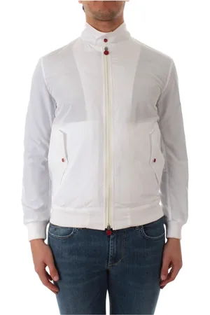 Kiton Jakke, Herre, Hvid, 2XL, Polyester, Outdoor Jakke