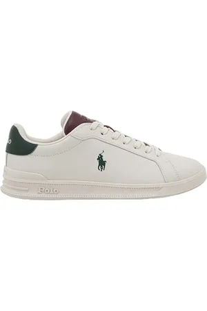Ralph Lauren Sko, Herre, Hvid, 42 EU, Læder, Heritage Court II Læder Sneaker