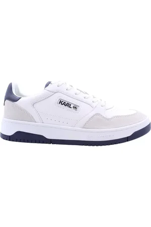 Karl Lagerfeld Sko, Herre, Hvid, 42 EU, Læder, Luxury Polonia Sneakers