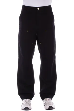 Carhartt Bukser, Herre, Sort, W28, Bomuld, Logo Jeans Lynlås Knap Lommer Bomuld