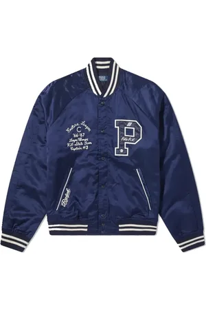 Ralph Lauren Jakke, Herre, Blå, L, Bomuld, Varsity Jakke Aviator Navy