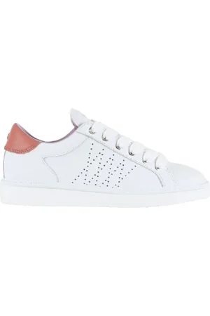 Panchic Sko, Dame, Hvid, 36 EU, Læder, Lace-Up Sneakers Coral Spoiler