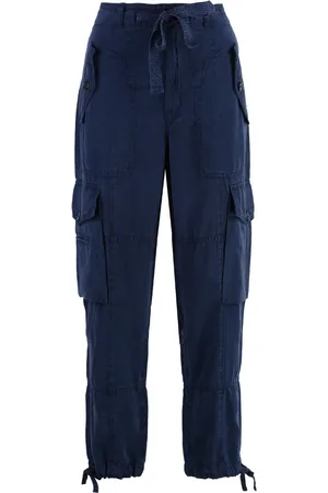 Ralph Lauren Bukser, Dame, Blå, S, Cargo Bukser med Flere Lommer