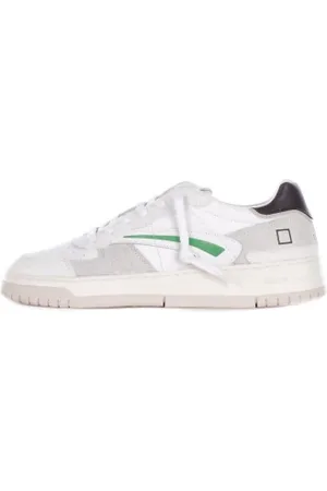 D.A.T.E. Sko, Herre, Hvid, 41 EU, Hvide Sneakers med Ruskindsoverdel