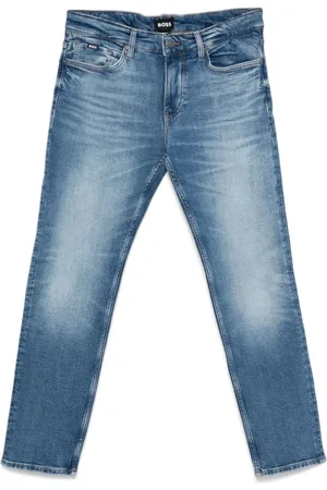 HUGO BOSS Jeans, Herre, Blå, W36 L32, Bomuld, Jeans