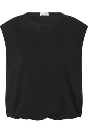 Soaked in Luxury Top, Dame, Sort, M, Bomuld, Sort Ballon Tank Top