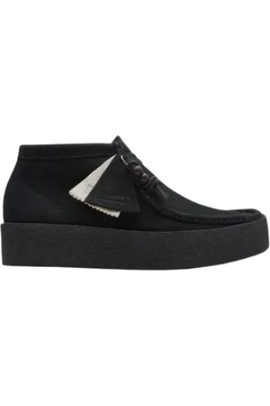 Clarks Sko, Dame, Sort, 39 EU, Wallabee Cup Boot