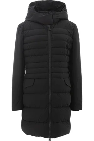 Peuterey Frakke, Dame, Sort, 2XL, Uld, Quiltet Lang Jakke