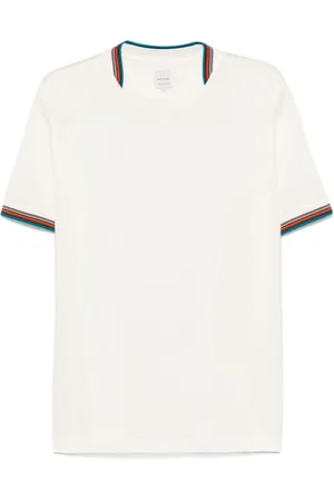 Paul Smith Top, Herre, Hvid, S, Hvide Crew Neck T-shirts og Polos