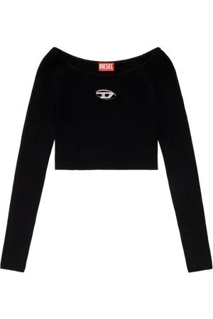 Diesel Top, Dame, Sort, M, Hyggeligt Strik til Alsidig Stil