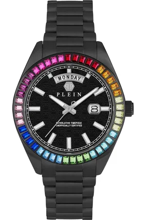 Philipp Plein Tilbehør, Herre, Sort, ONE SIZE, Date Superlative Gent 42mm Ur