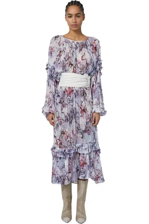 IRO Kjole, Dame, Lilla, XS, Uld, Jaanan Vestido