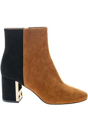 Tory Burch Sko, Dame, Brun, 36 EU, Suede, Gigi Suede Two-Tone Ankelstøvler