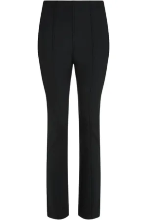 Tommy Hilfiger Bukser, Dame, Sort, S, Nylon, Slim Strikkede Bukser