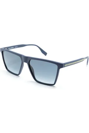 Karl Lagerfeld Tilbehør, unisex, Blå, 57 MM, Solbriller med originalt etui