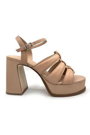 Ash Sko, Dame, , 37 EU, Læder, Nude Læder Plateau Sandaler