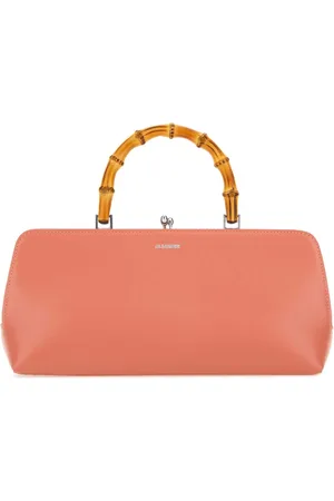 Jil Sander Taske, Dame, Lyserød, ONE SIZE, Læder, Goji Bamboo Laks Læder Håndtaske