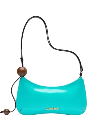 Jacquemus Taske, Dame, Blå, ONE SIZE, Uld, Le Bisou Perle Skuldertaske