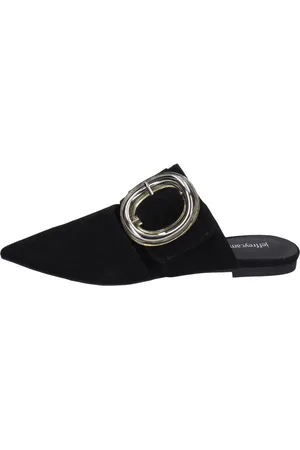 Jeffrey Campbell Sko, Dame, Sort, 38 EU, Suede, Suede Mules