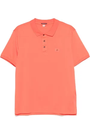 C.P. Company Top, Herre, Rød, XL, Rød Polo Skjorte med Korte Ærmer
