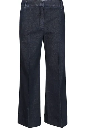 Jacob Cohen Bukser, Dame, Blå, 2XS, Flare Boot Crop Pants