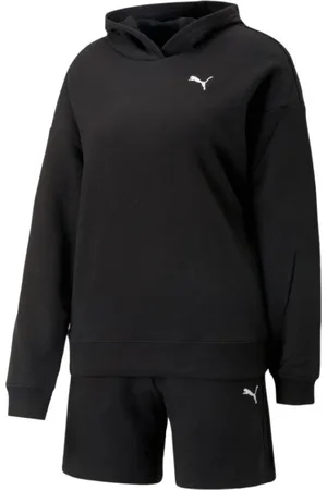 PUMA Sport, Dame, Sort, L, Bomuld, Sort Tracksuit Kvinders Lounge Sæt