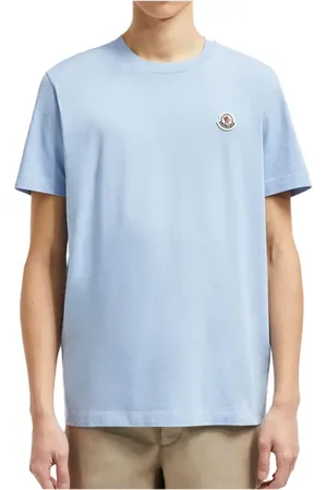 Moncler Top, Herre, Blå, 4XL, Bomuld, 3-Pak Klassiske Crew Neck T-shirts