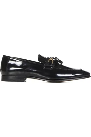 Tom Ford Sko, Herre, Sort, 42 1/2 EU, Læder, Tassel Detailed Square-Toe Loafers