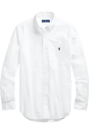 Ralph Lauren Skjorte, Herre, Hvid, XL, Bomuld, Formal Skjorte