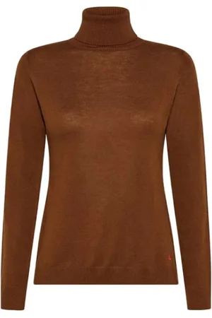 Peuterey Strik, Dame, Brun, XL, Turtleneck Strik