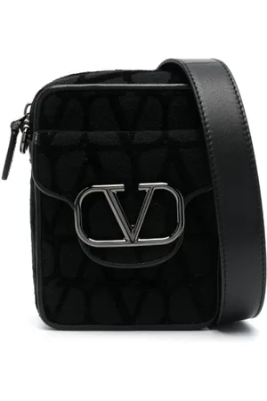 VALENTINO GARAVANI Taske, Herre, Sort, ONE SIZE, Uld, Locò Toile Iconographe Taske