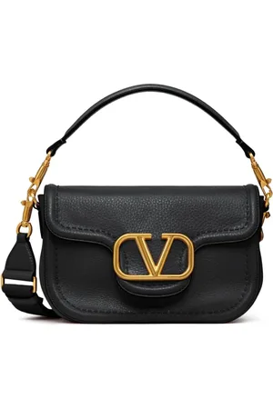 VALENTINO GARAVANI Taske, Dame, Sort, ONE SIZE, Læder, Sort Hammered Læder Crossbody Taske