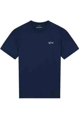 Paul & Shark Top, Herre, Blå, XL, Polyester, Reflex Print Polyester T-shirt